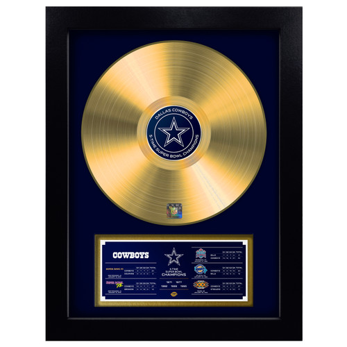 Dallas Cowboys Vinyl Gold Record