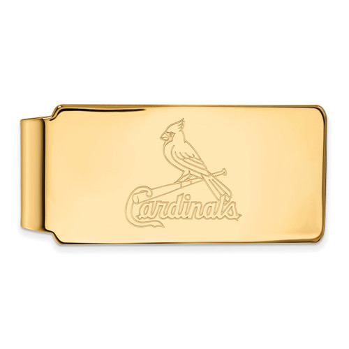 St. Louis Cardinals Sterling Silver Gold Plated Money Clip