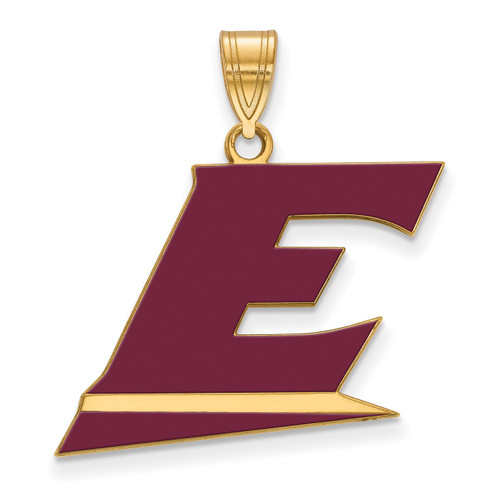 Eastern Kentucky Colonels Sterling Silver Gold Plated Large Enameled Pendant