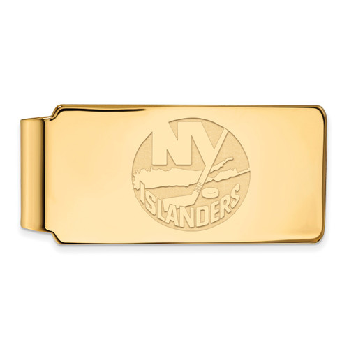 New York Islanders Sterling Silver Gold Plated Money Clip