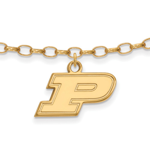 Purdue Boilermakers Silver Anklet