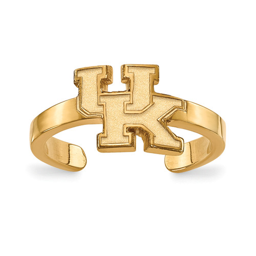 Kentucky Wildcats Sterling Silver Gold Plated Toe Ring