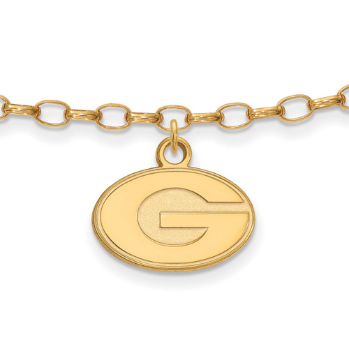 Georgia Bulldogs Silver Anklet