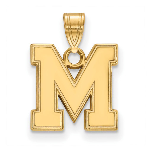Memphis Tigers Silver Gold Plated Small Pendant