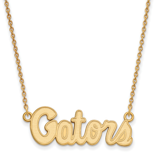 Florida Gators Silver Gold Plated Small Pendant Necklace