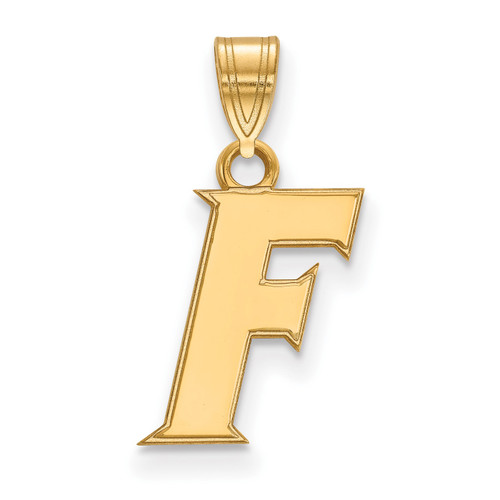 Florida Gators Sterling Silver Gold Plated Small NCAA Pendant