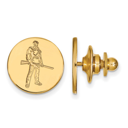West Virginia Mountaineers Sterling Silver Gold Plated Lapel Pin