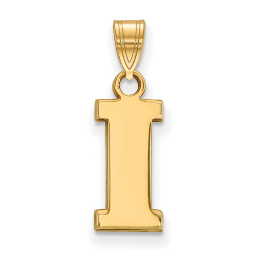 Iowa Hawkeyes Silver NCAA Gold Plated Small Pendant