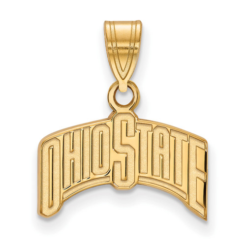 Ohio State Buckeyes Silver Gold Plated Medium NCAA Pendant