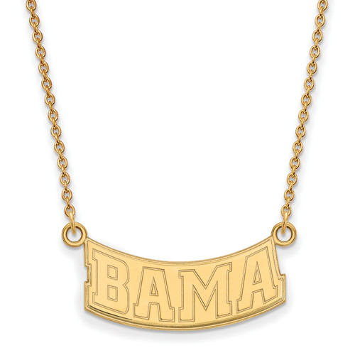 Alabama Crimson Tide Gold Plated Small Pendant Necklace