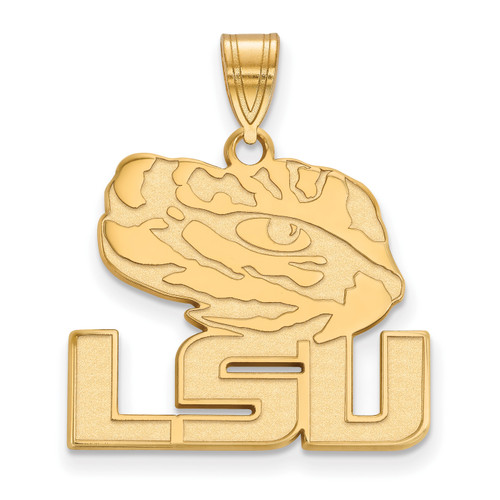 Lsu Tigers NCAA Gold Plated Large NCAA Pendant