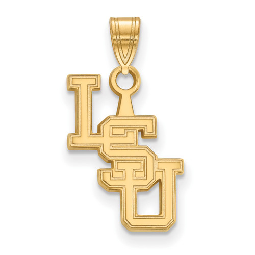 Lsu Tigers NCAA Ss Gold Plated Small NCAA Pendant