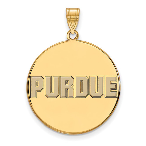 Purdue Boilermakers Extra Large Enameled Disc NCAA Pendant