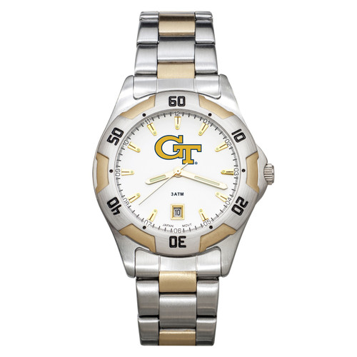Georgia Tech Yellow Jackets Men's All-Pro Two-Tone Watch