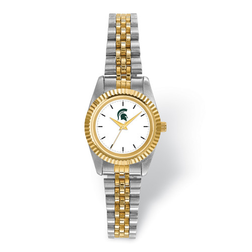 Michigan State Spartans Pro Two-Tone Ladies Watch