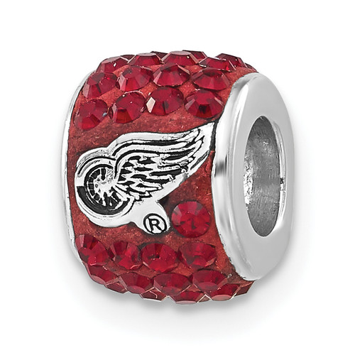 Detroit Red Wings Sterling Silver Charm Bead