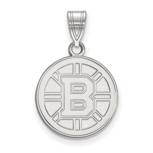 Boston Bruins Sterling Silver Medium Pendant