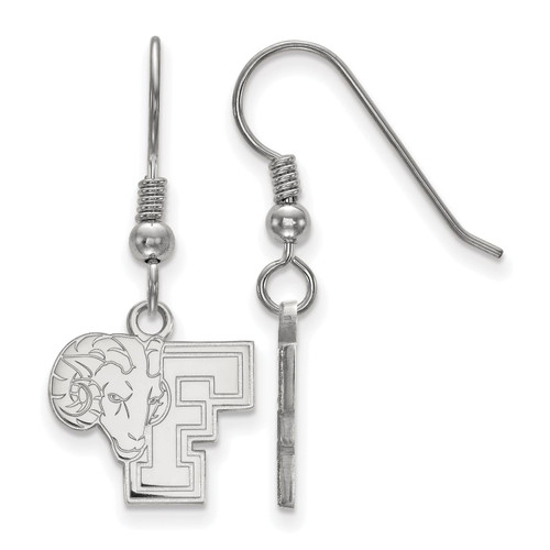 Fordham Rams Sterling Silver Small Dangle Earrings