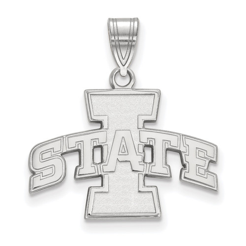 Iowa State Cyclones Sterling Silver Medium NCAA Pendant