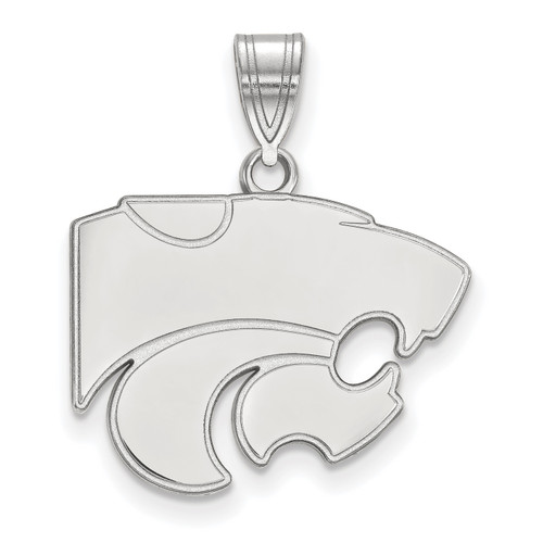 Kansas State Wildcats Sterling Silver Medium NCAA Pendant