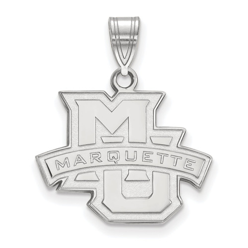 Marquette Golden Eagles Sterling Silver Medium Pendant