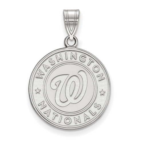 Washington Nationals Sterling Silver Large Pendant