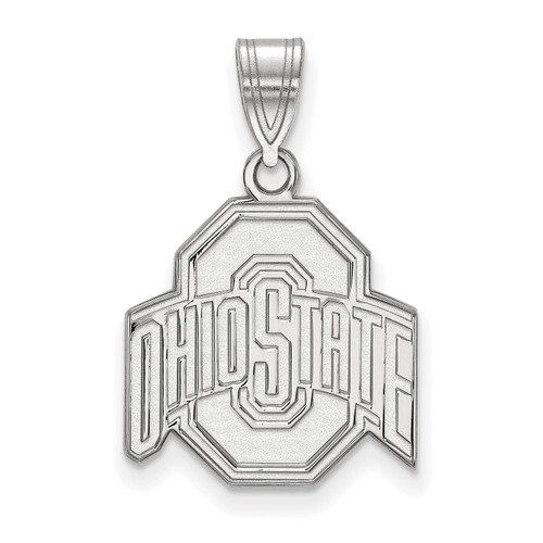 Ohio State Buckeyes Sterling Silver Medium NCAA Pendant