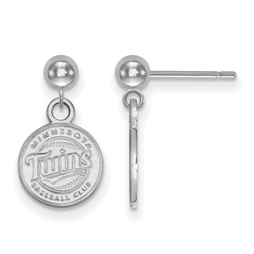 Minnesota Twins Sterling Silver Dangle Ball Earrings