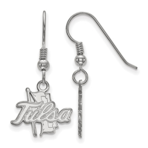 Tulsa Golden Hurricane Sterling Silver Small Dangle Earrings
