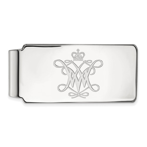 William Mary Tribe Sterling Silver Money Clip