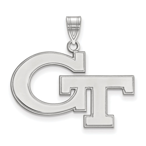 Georgia Tech Yellow Jackets Sterling Silver Large NCAA Pendant