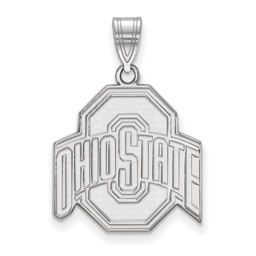Ohio State Buckeyes Sterling Silver Large NCAA Pendant