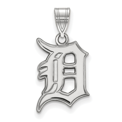 Detroit Tigers MLB Sterling Silver Large Pendant