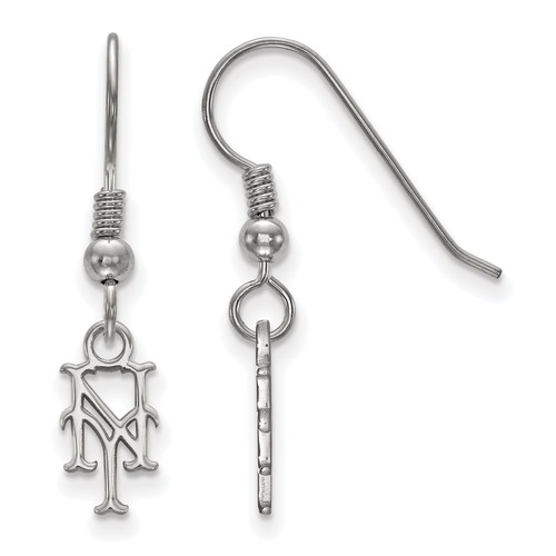 New York Mets Sterling Silver Extra Small Dangle Earrings