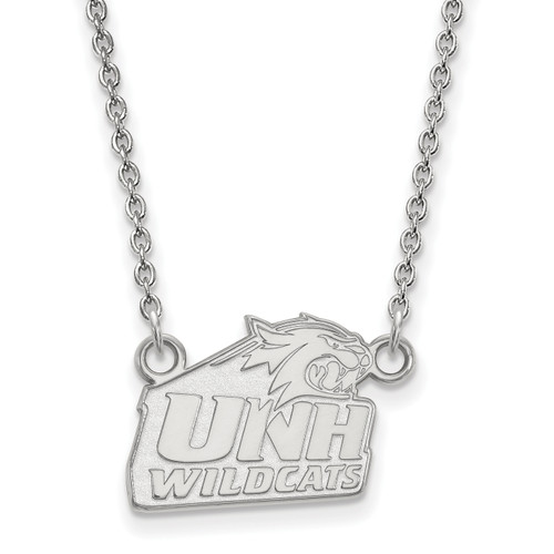 New Hampshire Wildcats Sterling Silver Small Pendant Necklace