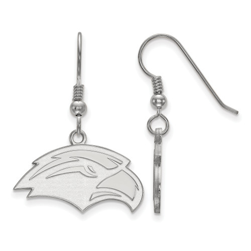 Southern Mississippi Golden Eagles Sterling Silver Small Dangle Earrings