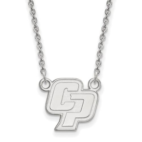 California Polytechnic State Mustangs Sterling Silver Small Pendant Necklace