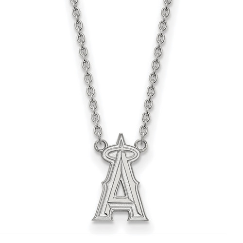 Los Angeles Angels Sterling Silver Large Pendant Necklace