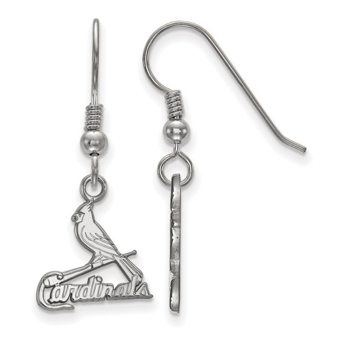 St Louis Cardinals MLB Sterling Silver Small Dangle Earrings