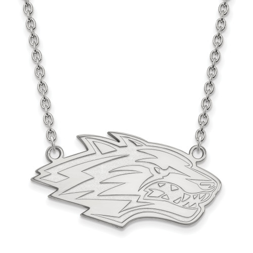 New Mexico Lobos Sterling Silver Large NCAA Pendant Necklace