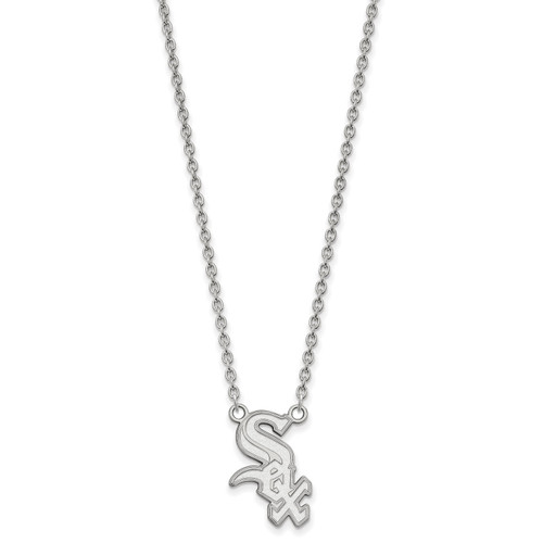 Chicago White Sox Sterling Silver Large Pendant Necklace