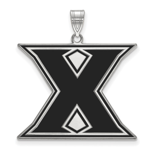 Xavier Musketeers Sterling Silver Extra Large Enameled Pendant