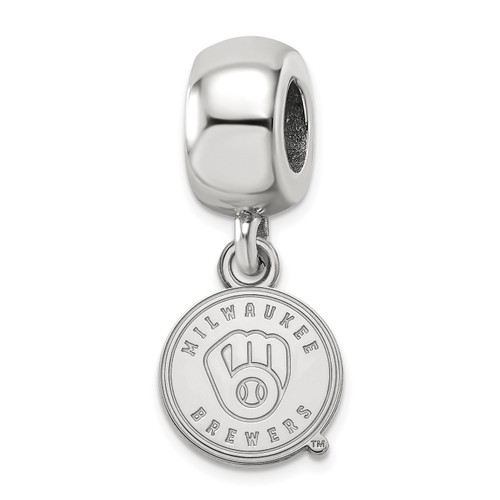 Milwaukee Brewers MLB Logo Art Sterling Silver Xs Bead Charm