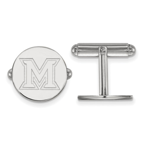 Miami of Ohio RedHawks Sterling Silver Cuff Links