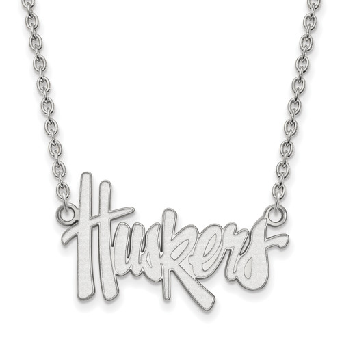 Nebraska Cornhuskers Ss Large Pendant Necklace