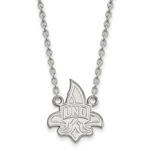 New Orleans Privateers Sterling Silver Large Pendant Necklace