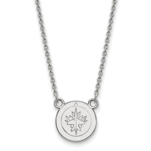 Winnipeg Jets Sterling Silver Small Pendant Necklace