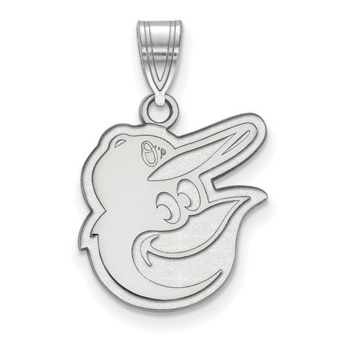 Baltimore Orioles Sterling Silver Medium Pendant