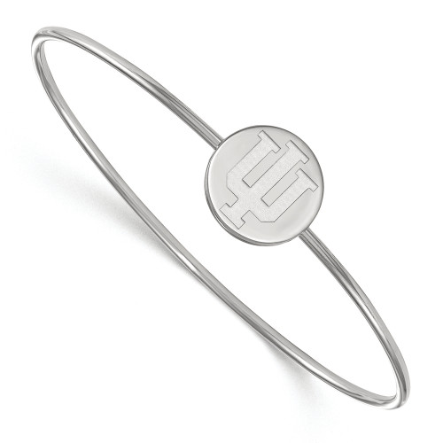 Indiana Hoosiers Sterling Silver Bangle Slip on Bracelet