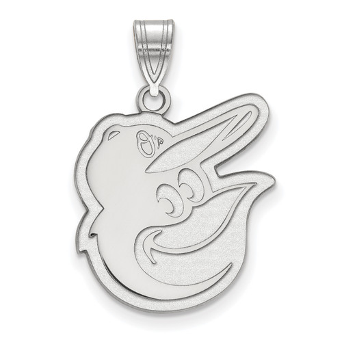 Baltimore Orioles Sterling Silver Large Pendant